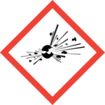 Exploding bomb pictogram.
