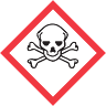 Skull and crossbones pictogram.
