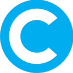 Blue Class C fire symbol showing a white letter “C” inside a blue circle above an icon of an electrical plug and outlet with flames, indicating fires involving energized electrical equipment.